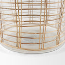 Troian Large Rattan Wrapped Glass Bottle - Default Title