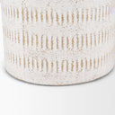 Tisha Small White W Terracotta Distressing Metal Vase - Default Title