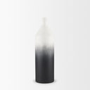 Townley Small White w Black Ombre Metal Vase - Default Title