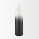 Townley Tall White w Black Ombre Metal Vase - Default Title