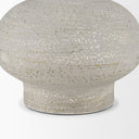 Torres Small Textured Off White w Gold Metal Vase - Default Title
