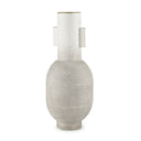 Torres Tall Textured Off White w Gold Metal Vase - Default Title