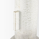 Torres Tall Textured Off White w Gold Metal Vase - Default Title