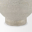 Torres Tall Textured Off White w Gold Metal Vase - Default Title