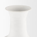 Toru Tall White w Grey Ombre Metal Vase - Default Title