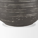 Toru Tall White w Grey Ombre Metal Vase - Default Title