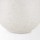 Treva Small White w Black Speckles Metal Vase - Default Title