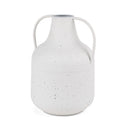 Treva Tall White w Black Speckles Metal Vase - Default Title