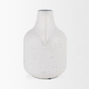 Treva Tall White w Black Speckles Metal Vase - Default Title