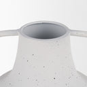 Treva Tall White w Black Speckles Metal Vase - Default Title