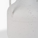 Treva Tall White w Black Speckles Metal Vase - Default Title