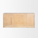 Suri Light Brown Wood w Glass Doors Sideboard - Default Title