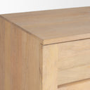 Suri Light Brown Wood w Glass Doors Sideboard - Default Title