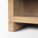 Suri Light Brown Wood w Glass Doors Sideboard - Default Title