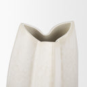 Vania Small Off White w Tan Textured Ceramic Vase - Default Title