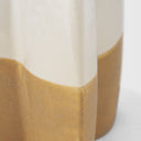 Vania Small Off White w Tan Textured Ceramic Vase - Default Title