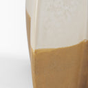 Vania Large Off White w Tan Textured Ceramic Vase - Default Title