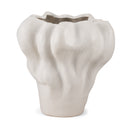 Vanna Sculptural Cream Glazed Ceramic Vase - Default Title