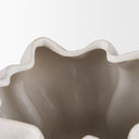 Vanna Sculptural Cream Glazed Ceramic Vase - Default Title