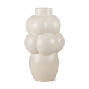 Ulvi Cream Glazed Bubble Ceramic Vase - Default Title