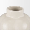 Ulvi Cream Glazed Bubble Ceramic Vase - Default Title