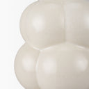 Ulvi Cream Glazed Bubble Ceramic Vase - Default Title