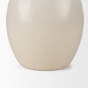 Ulvi Cream Glazed Bubble Ceramic Vase - Default Title