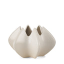 Ulrich Sculptural Cream Glazed Ceramic Vase - Default Title