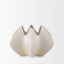 Ulrich Sculptural Cream Glazed Ceramic Vase - Default Title