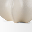 Ulrich Sculptural Cream Glazed Ceramic Vase - Default Title