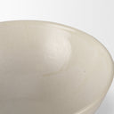 Tyren Cream Glazed Decorative Round Ceramic Bowl - Default Title