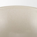 Tyren Cream Glazed Decorative Round Ceramic Bowl - Default Title
