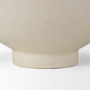 Tyren Cream Glazed Decorative Round Ceramic Bowl - Default Title
