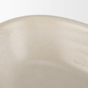 Tyren Cream Glazed Decorative Oblong Ceramic Bowl - Default Title