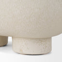 Tyren Cream Glazed Decorative Oblong Ceramic Bowl - Default Title