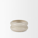 Twyla Short Cream Glazed Ring Pot - Default Title