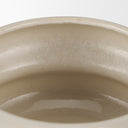 Twyla Short Cream Glazed Ring Pot - Default Title