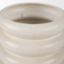 Twyla Tall Cream Glazed Ring Pot - Default Title