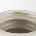 Twyla Short Cream Glazed Floor Vase - Default Title