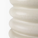 Twyla Short Cream Glazed Floor Vase - Default Title