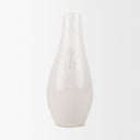 Urvi Tall Off White Speckled Asymmetrical Ceramic Vase - Default Title