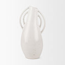 Urvi Tall Off White Speckled Asymmetrical Ceramic Vase - Default Title