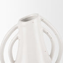 Urvi Tall Off White Speckled Asymmetrical Ceramic Vase - Default Title