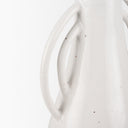 Urvi Tall Off White Speckled Asymmetrical Ceramic Vase - Default Title