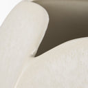 Vania Short Off White w Tan Textured Ceramic Vase - Default Title