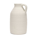 Tyrus Large Textured Matte White w Speckling Ceramic Vase - Default Title