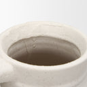 Tyrus Large Textured Matte White w Speckling Ceramic Vase - Default Title