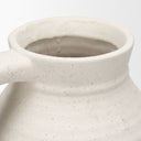 Tyrus Large Textured Matte White w Speckling Ceramic Vase - Default Title