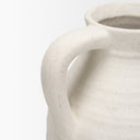 Tyrus Large Textured Matte White w Speckling Ceramic Vase - Default Title