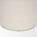 Tyrus Large Textured Matte White w Speckling Ceramic Vase - Default Title
